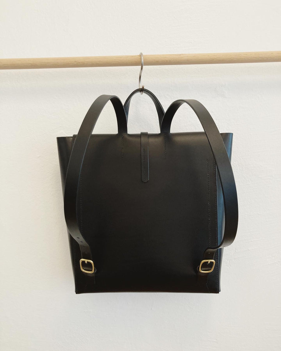 Leather backpack : KATHRINE (natural)