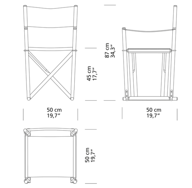 Leather Folding Chair - MK99200 - in beech