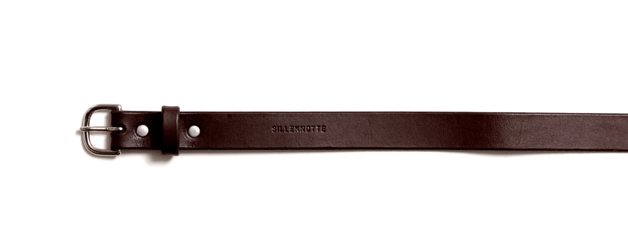 Leather belt: TRINE (dark brown)