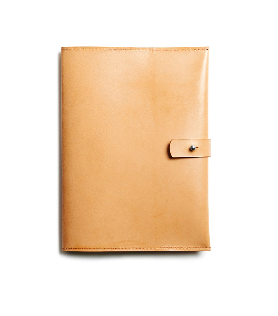LEATHER A5 NOTEBOOK COVER: NOTE (NATURE)