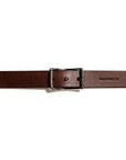 Leather belt: LAURITS (dark brown)