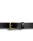 Leather belt: TRINE (black)
