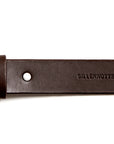 Leather belt: GORM (dark brown)