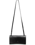 Leather clutch & shoulder bag: RIGMOR MINI (black)