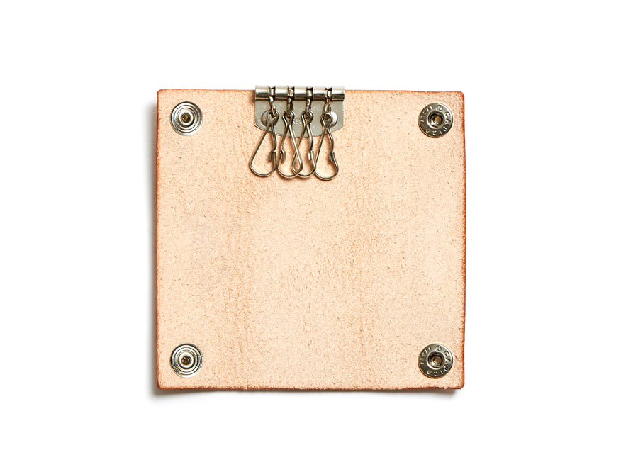 Leather key pouch: KARL small (natural)