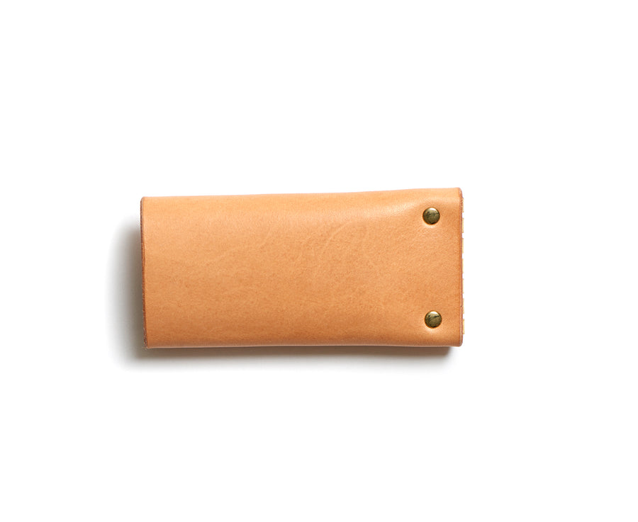 Leather key pouch: KARL (natural)