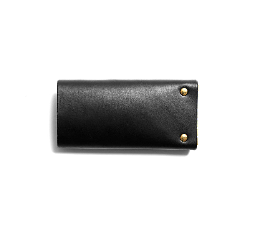 Leather key pouch: KARL large (black)