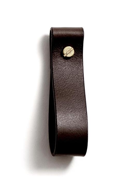 Leather loop strap: TANYA medium (dark brown)