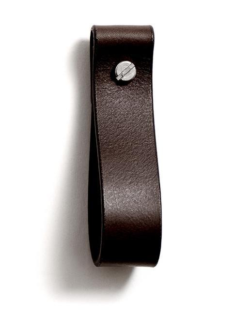 Leather loop strap: TANYA medium (dark brown)