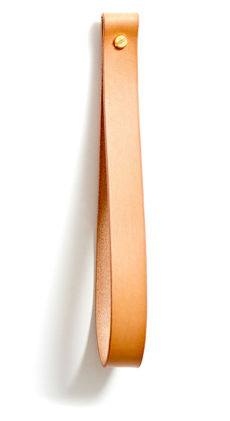 Leather loop strap: TANYA large (natural)